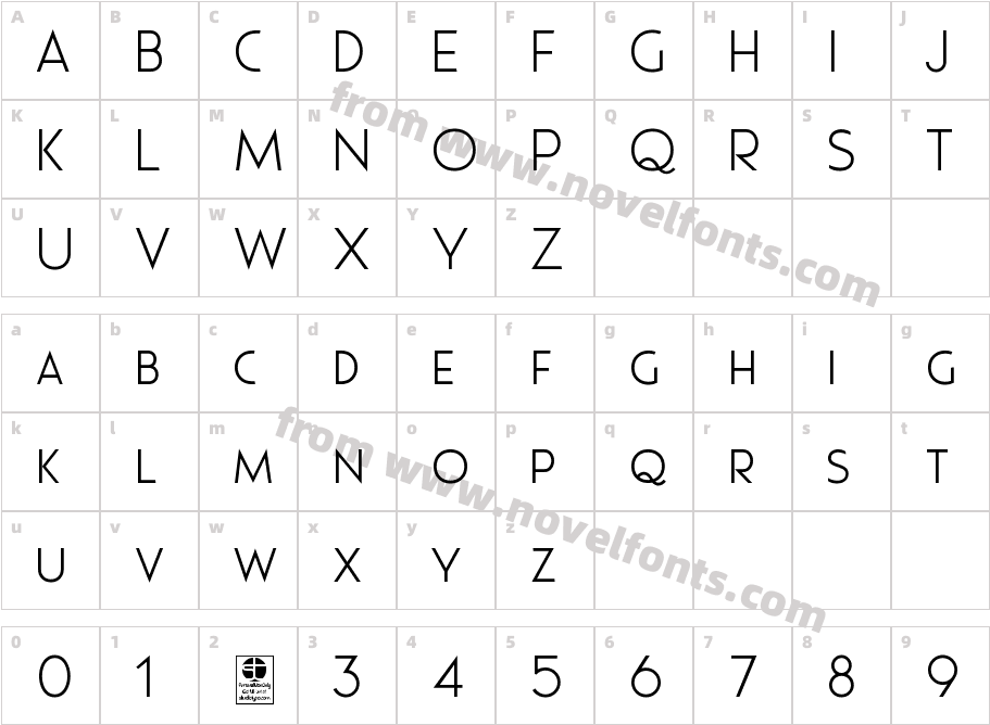 Pages Grotesque Light DemoCharacter Map