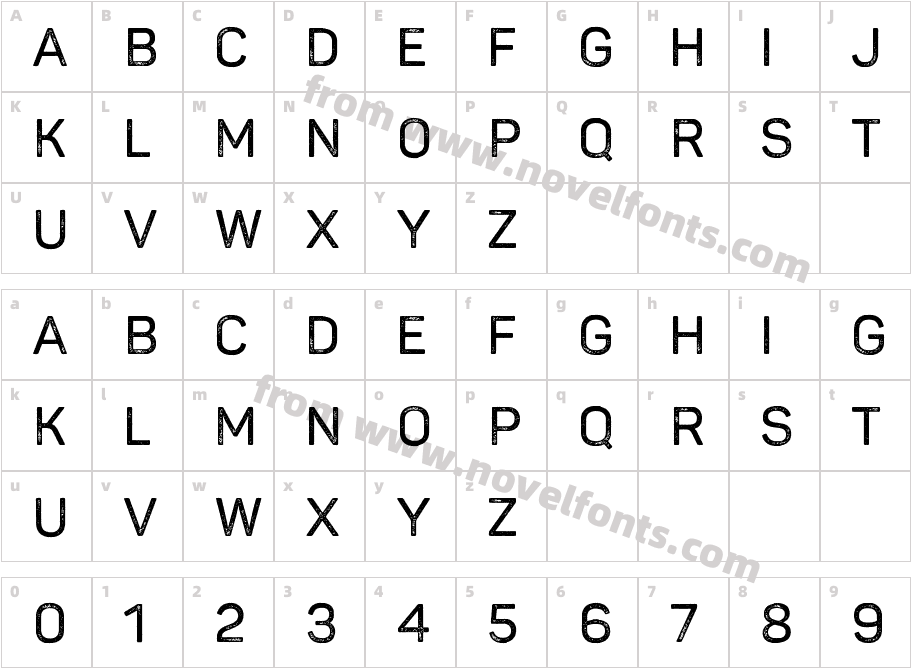Panton Rust Semibold Trial GrungeCharacter Map