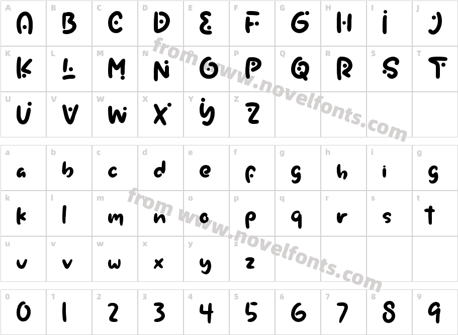 MonasCharacter Map