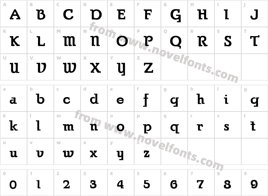 Parsons HeavyCharacter Map
