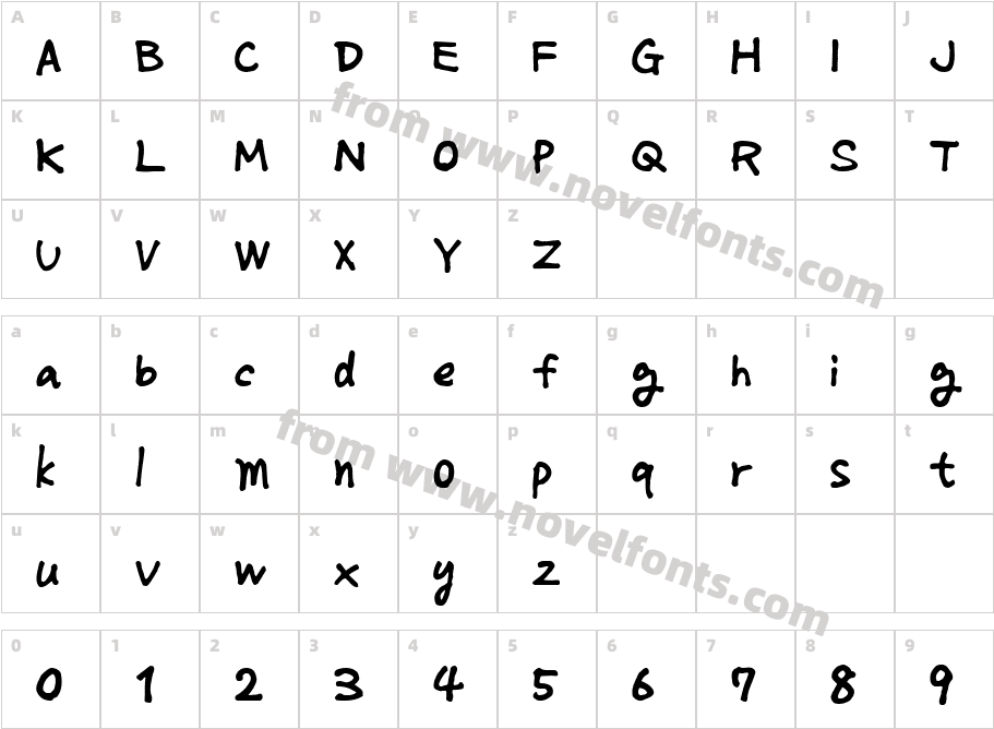 Monday NormalCharacter Map