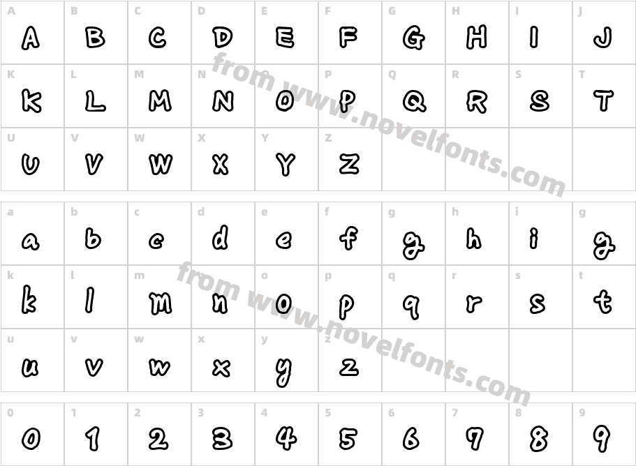 Monday OutlineCharacter Map