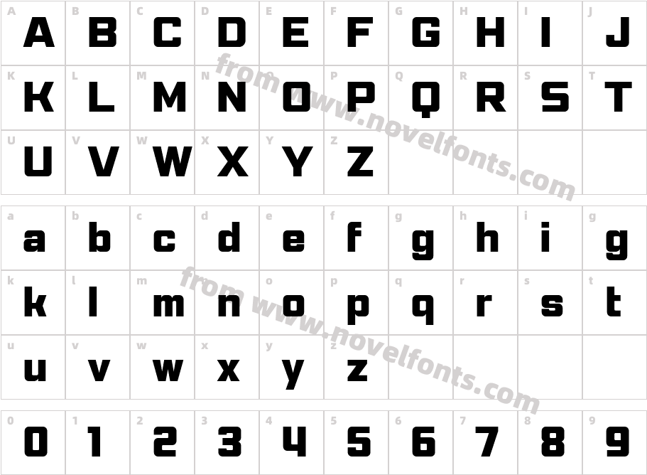 Pattanakarn Extra BoldCharacter Map