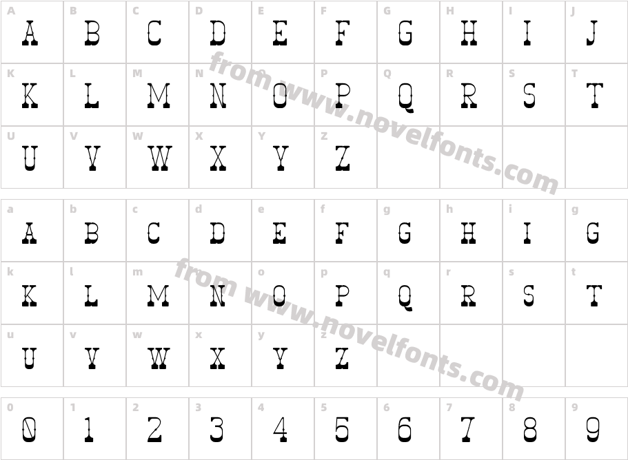 PatuohCharacter Map
