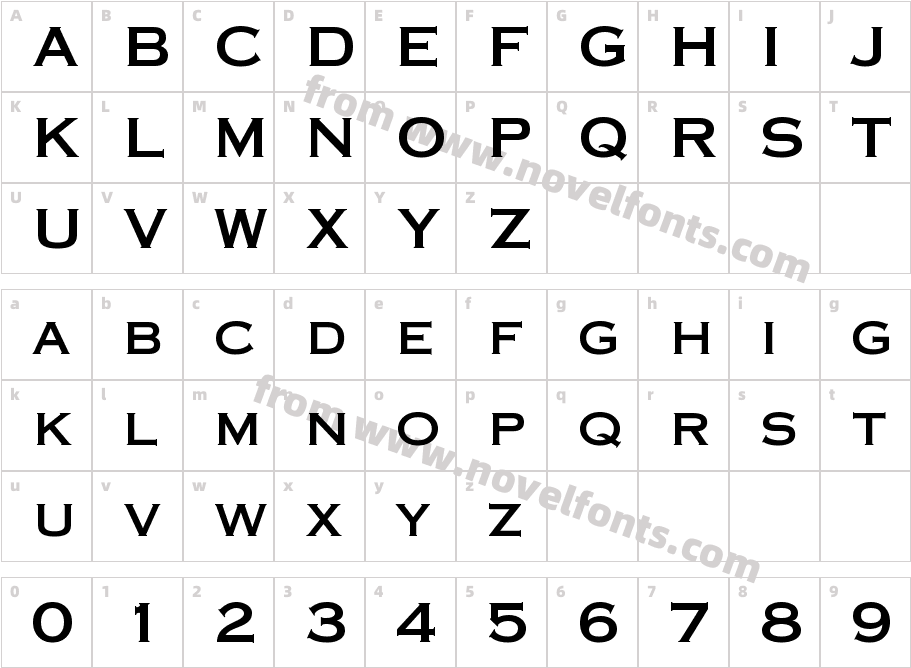 Pcopperplate Thi OneABCharacter Map