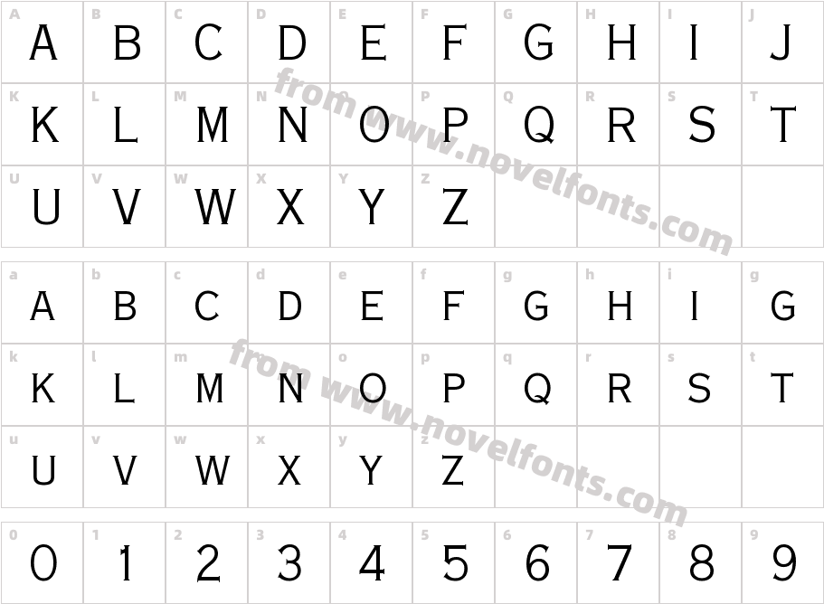 Pcopperplate Twe NinABCharacter Map
