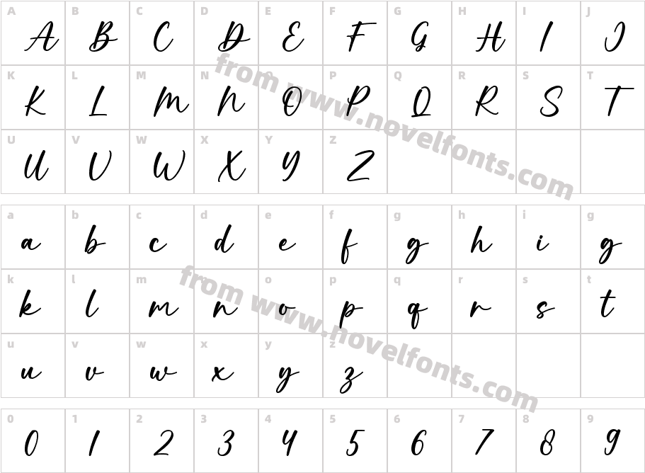 MonicaRegularCharacter Map