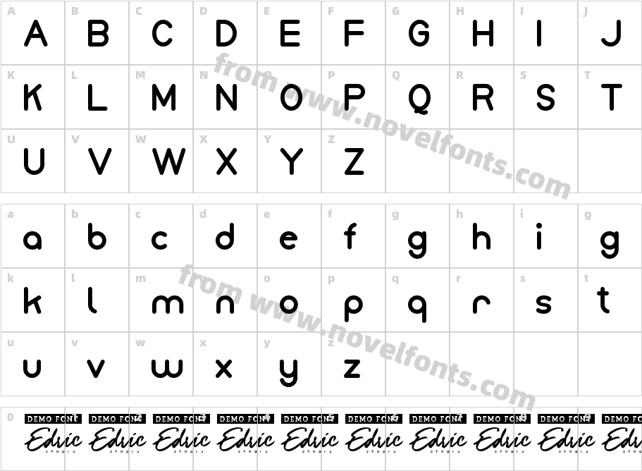 MoniceDemoRegularCharacter Map