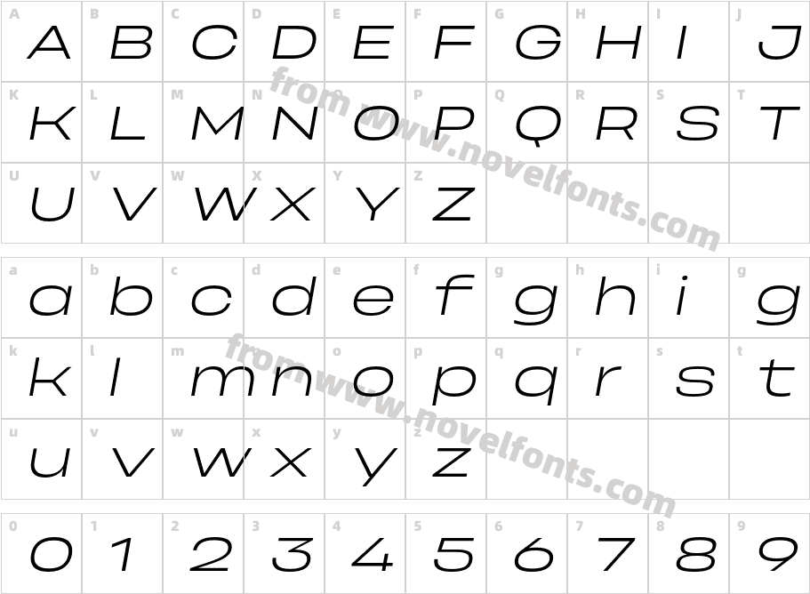 Phonk Sans Light ItalicCharacter Map