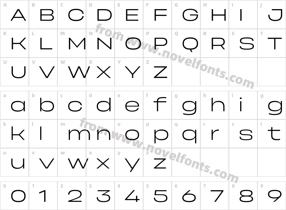 Phonk Sans LightCharacter Map