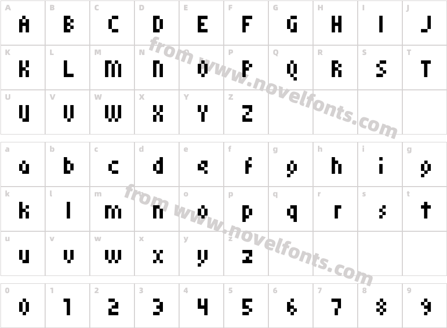 Monoeger0555Character Map