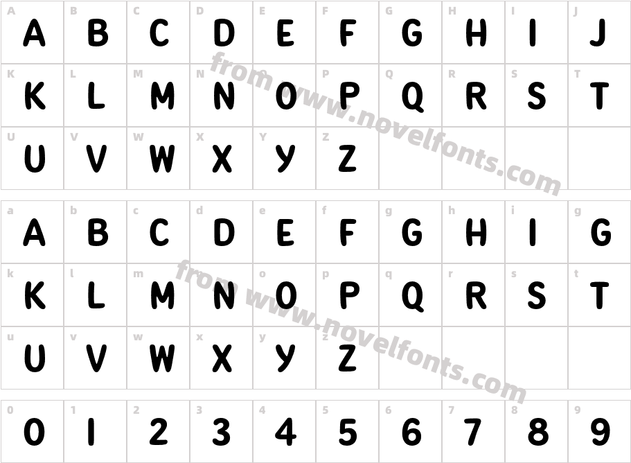 Pinecone MVB CondensedCharacter Map