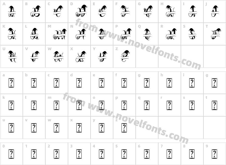 Monogram DiaryCharacter Map