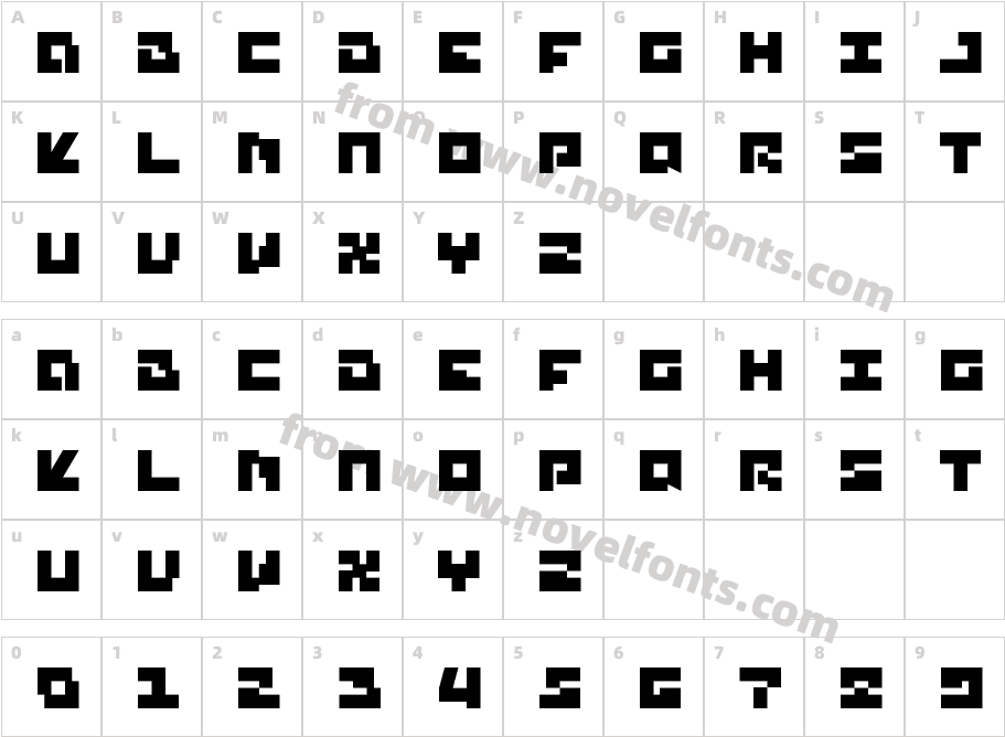 Pixbit RegularCharacter Map