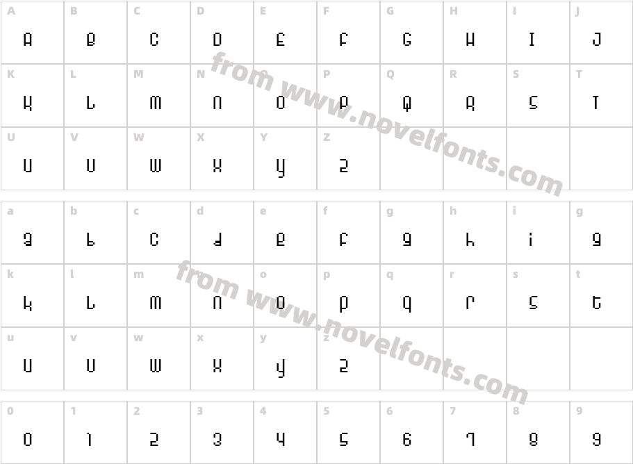 MonophonicCharacter Map