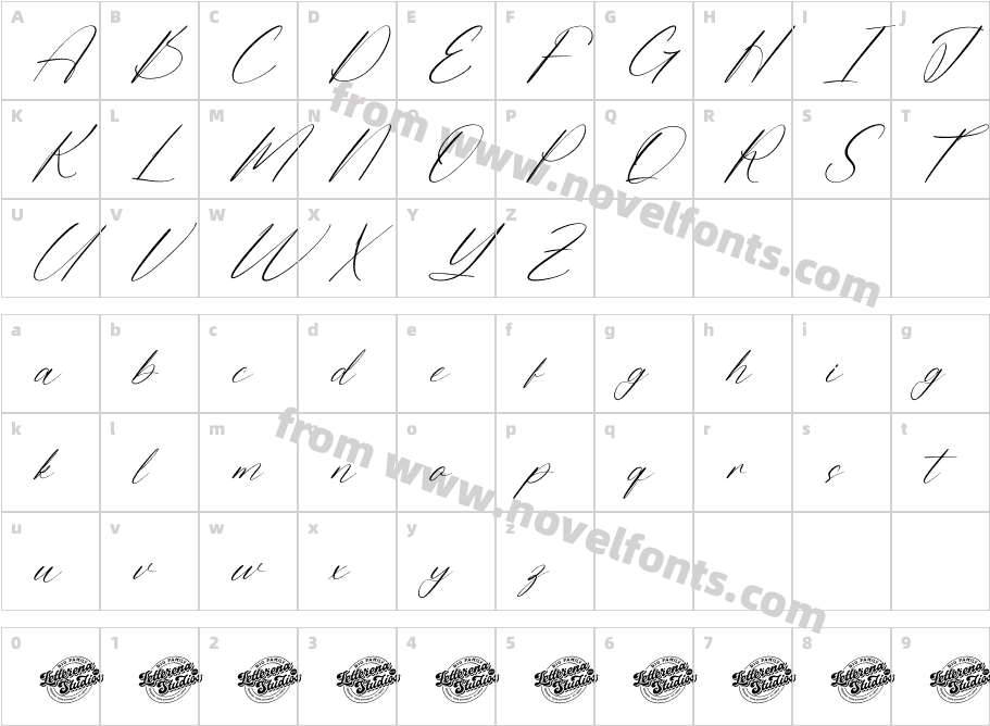 Planter Cactus DEMO VERSION ItalicCharacter Map