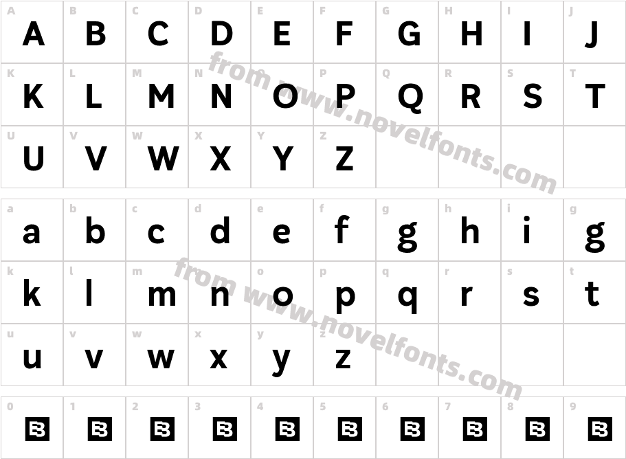 Plasto Trial BoldCharacter Map