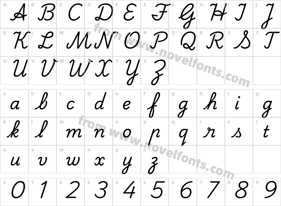 Playwrite IN RegularCharacter Map
