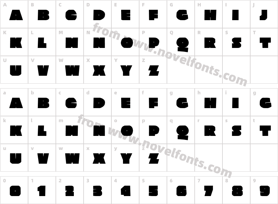 Poleno SuperCharacter Map