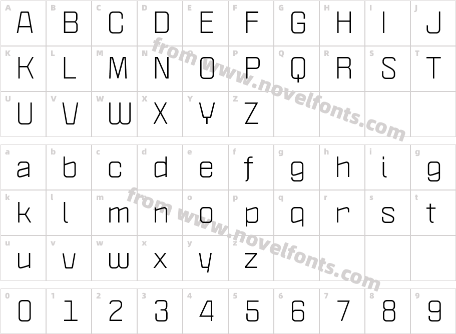 Politica Regular XpCharacter Map