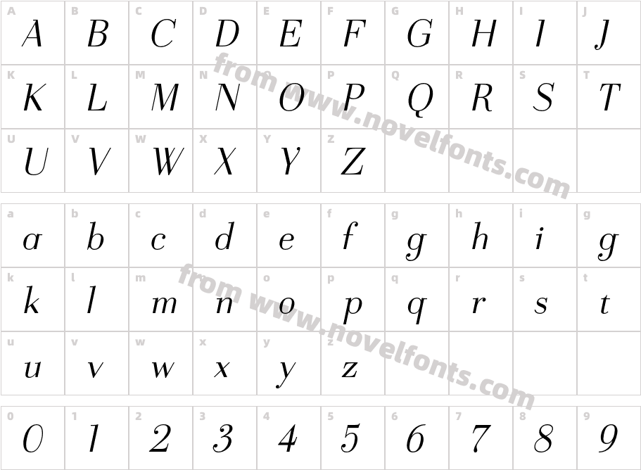 Polygoni 77Character Map