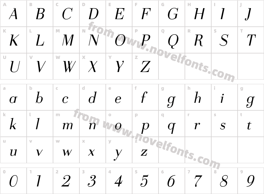Polygoni 87Character Map