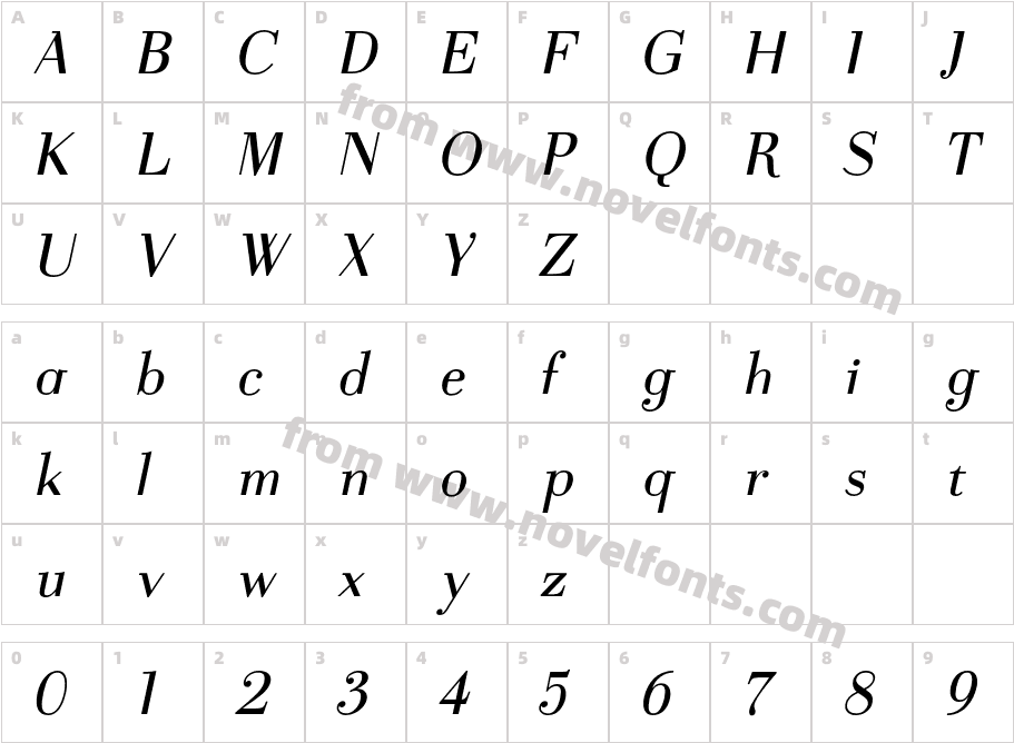 Polygoni 98Character Map