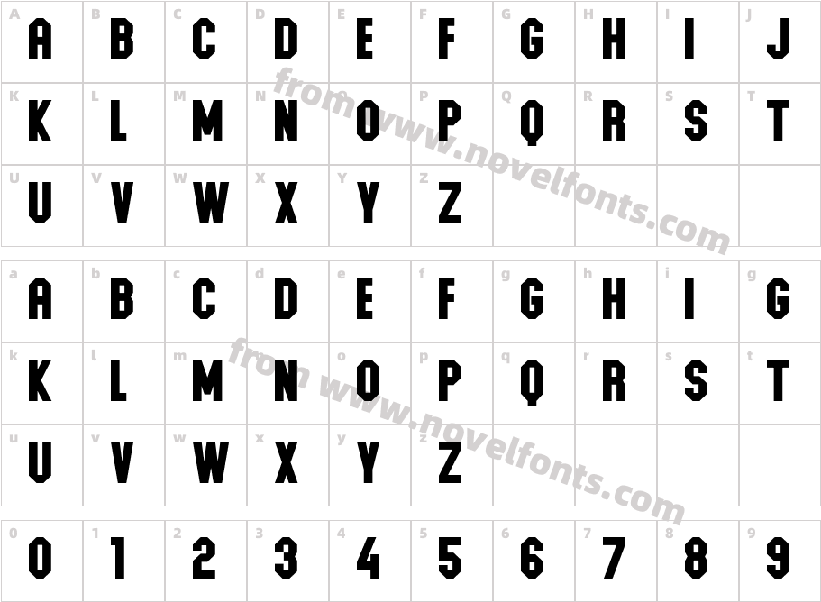 Ponter PCCharacter Map