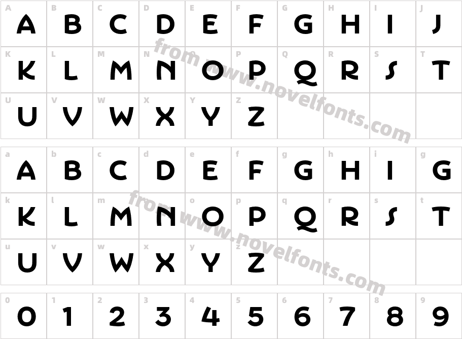 Portofino BoldCharacter Map