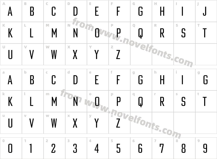 Poster Gothic Ex Cond ATFCharacter Map