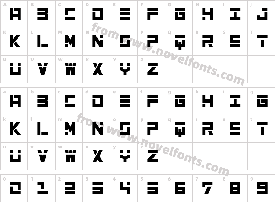 Poster Linear Styles RegularCharacter Map