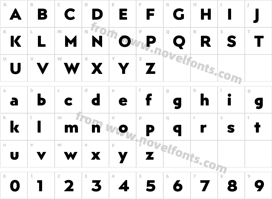 Posterama Text BlackCharacter Map