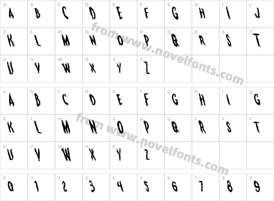 Monsterama LeftalicCharacter Map