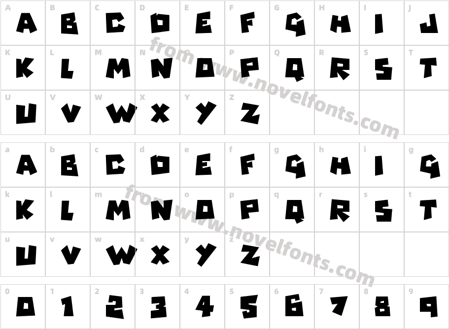 MonsterzCharacter Map