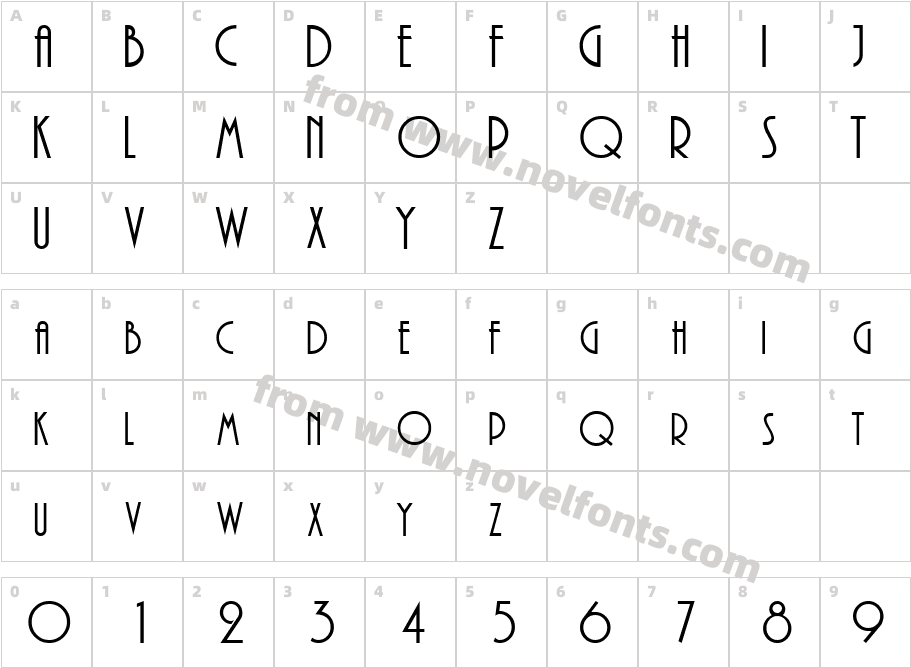Premire AlternateS CapsSSKCharacter Map
