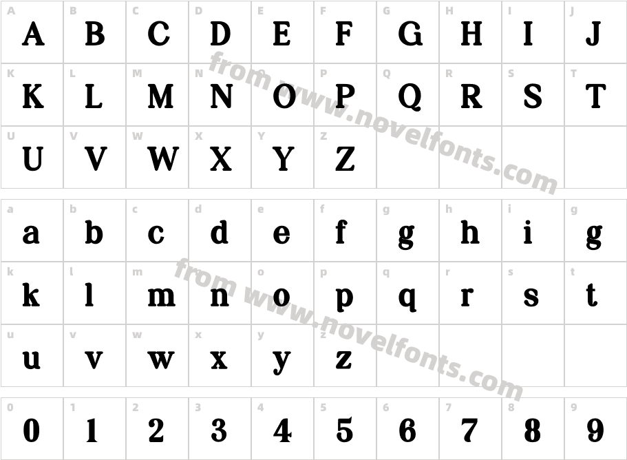 Preparatori Extra BoldCharacter Map