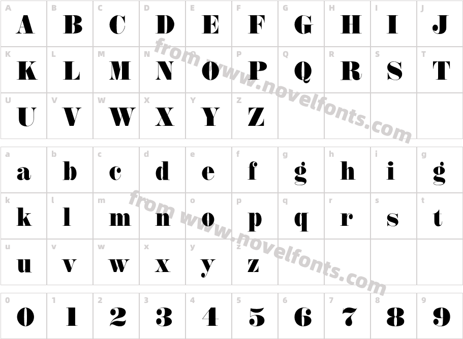 AnnlieEF-ExtraBoldCharacter Map