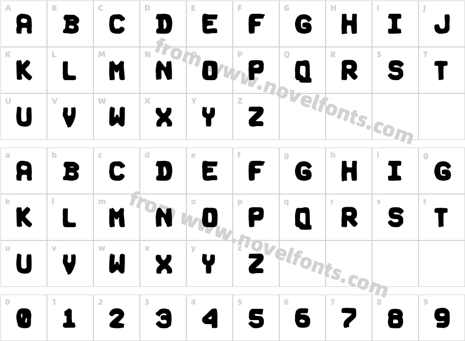 Protocolo DieciseisCharacter Map