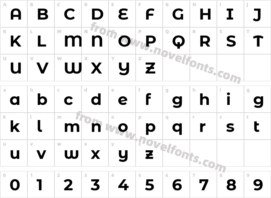 Montserrat Alternates BoldCharacter Map