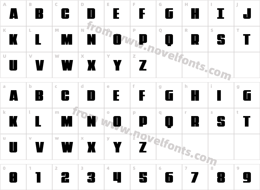 Punch ExpandedCharacter Map