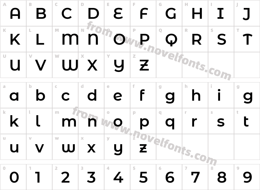 Montserrat Alternates SemiBoldCharacter Map