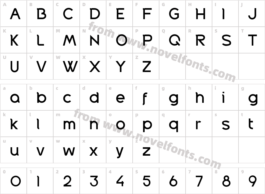 Puntodewa ThinCharacter Map
