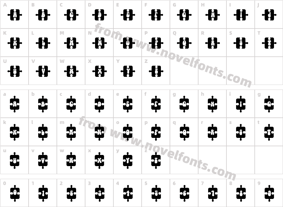 Puzzle GroovyCharacter Map
