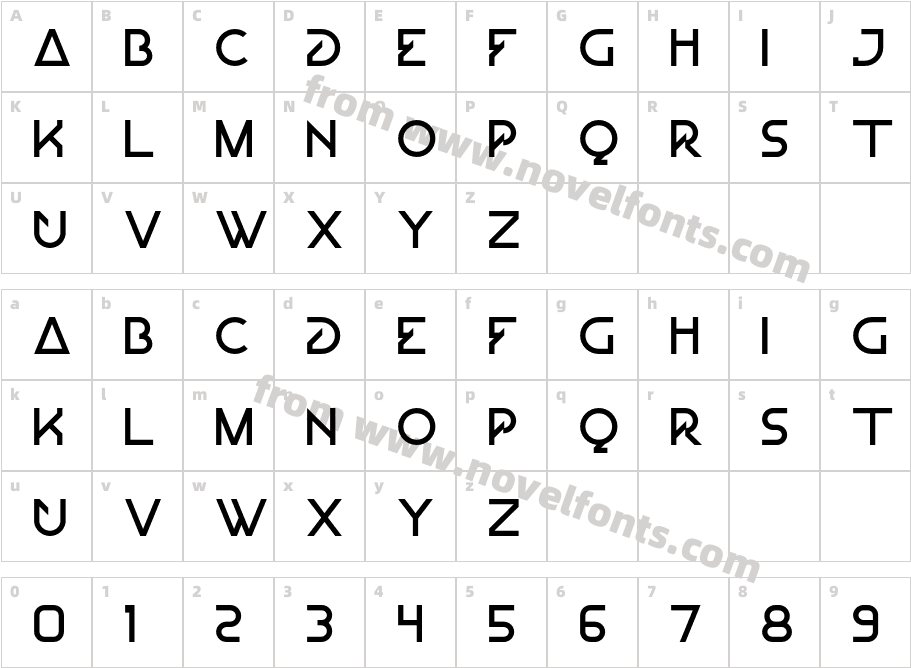 QUADRONCharacter Map