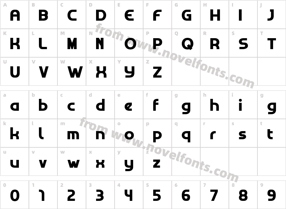 QUCURELLACharacter Map