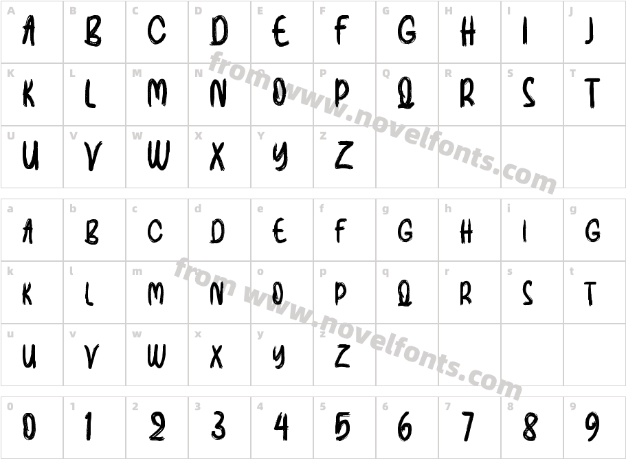 Qroytore RegularCharacter Map
