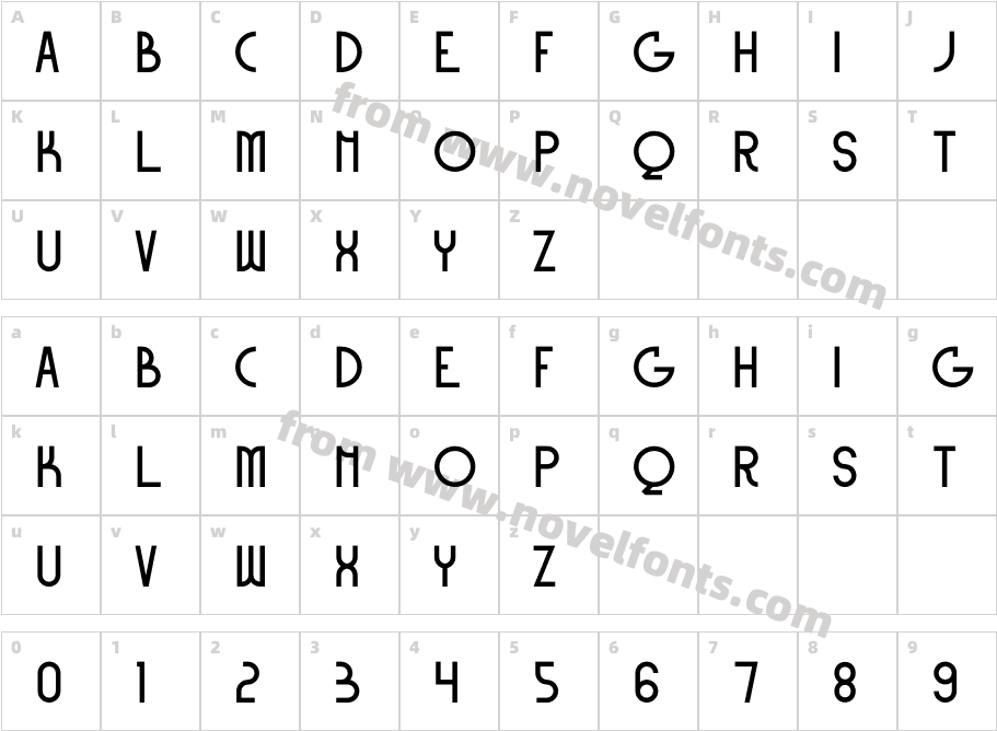Qrozeg RegularCharacter Map