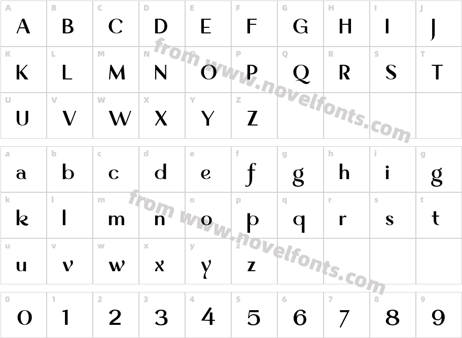 Quantum Mystique Extra BoldCharacter Map