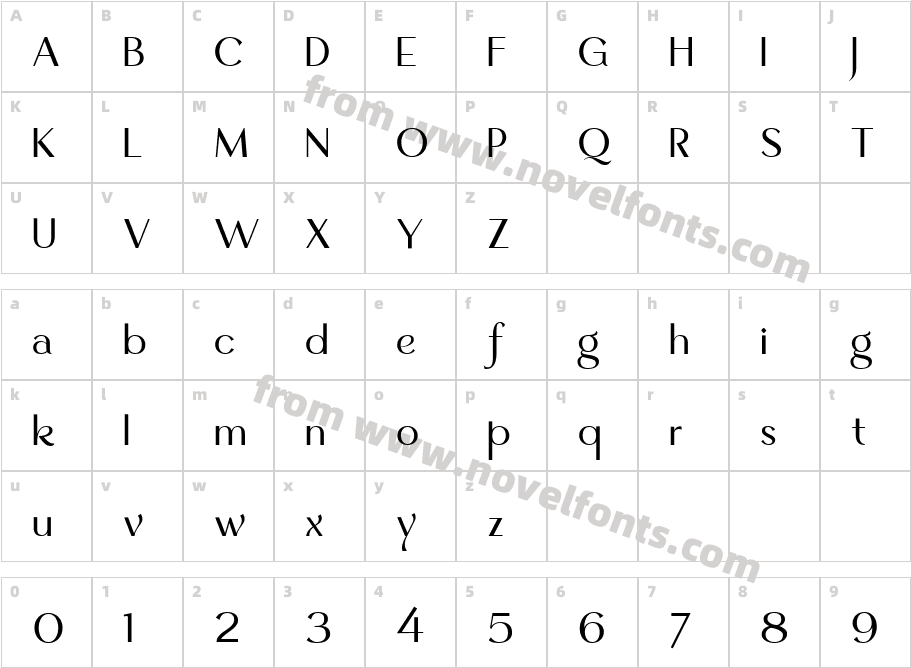 Quantum Mystique MediumCharacter Map