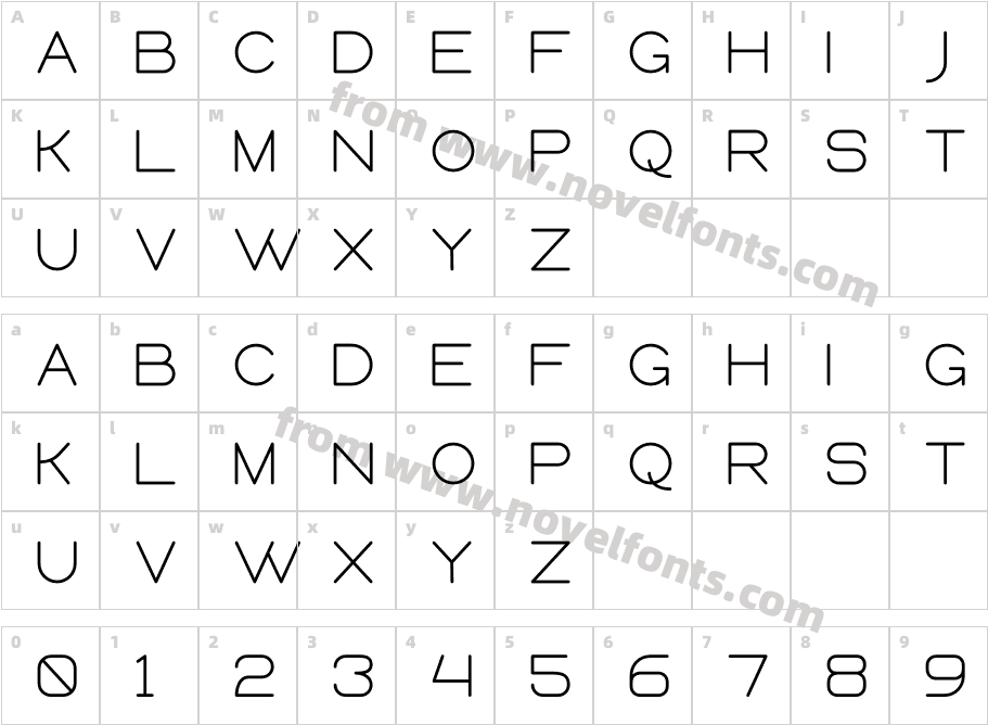 Queental RegularCharacter Map